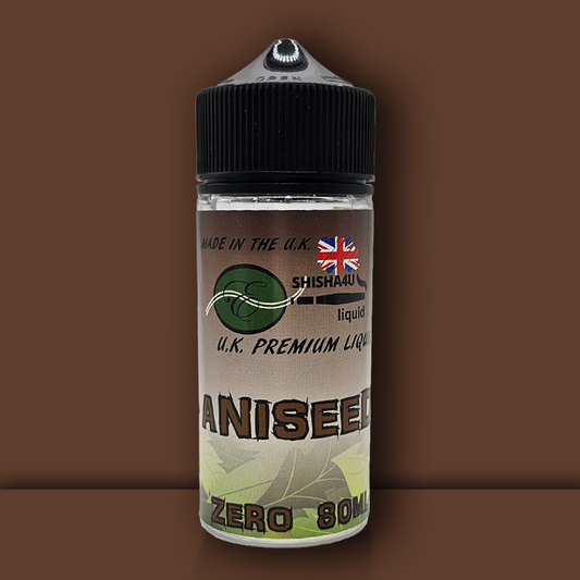 Eshisha4u UK Manufactured E-Liquid | 50/50 No Nicotine | 80ml | Aniseed