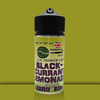 Eshisha4u UK Manufactured E-Liquid | 70/30 No Nicotine | 80ml | Blackcurrant Lemonade