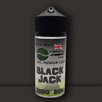 Eshisha4u UK Manufactured E-Liquid | 70/30 No Nicotine | 80ml | Black Jack