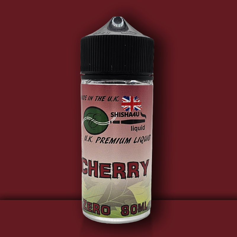 Eshisha4u UK Manufactured E-Liquid | 70/30 No Nicotine | 80ml | Cherry