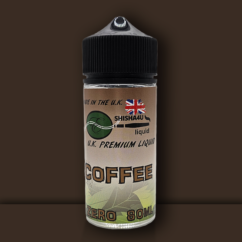 Eshisha4u UK Manufactured E-Liquid | 70/30 No Nicotine | 80ml | Coffee