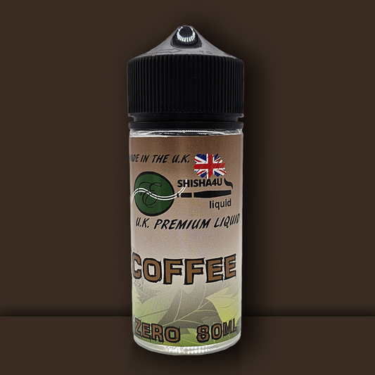 Eshisha4u UK Manufactured E-Liquid | 70/30 No Nicotine | 80ml | Coffee