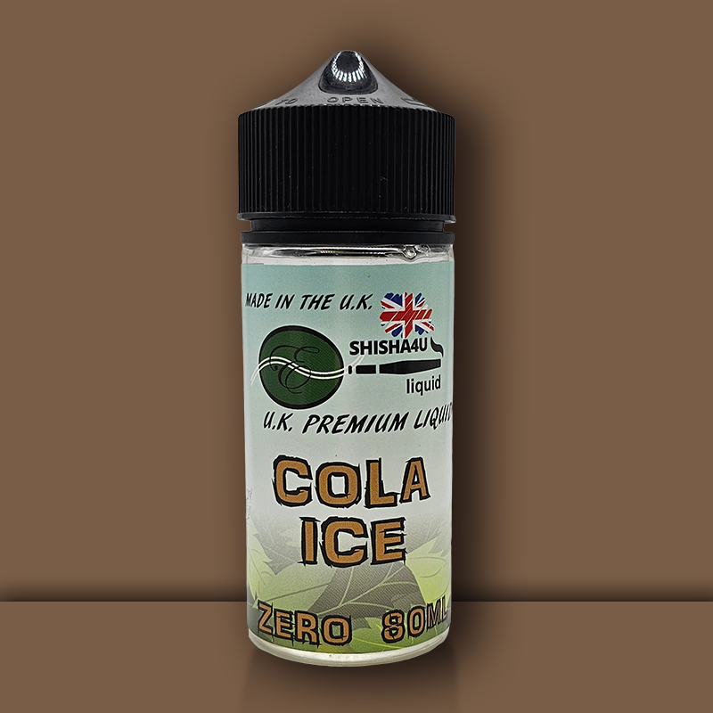 Eshisha4u UK Manufactured E-Liquid | 70/30 No Nicotine | 80ml | Cola Ice