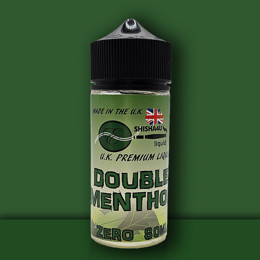 Eshisha4u UK Manufactured E-Liquid | 70/30 No Nicotine | 80ml | Double Menthol