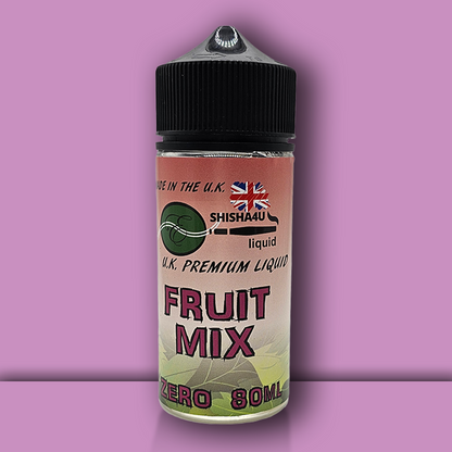 Eshisha4u UK Manufactured E-Liquid | 50/50 No Nicotine | 80ml | Fruit Mix