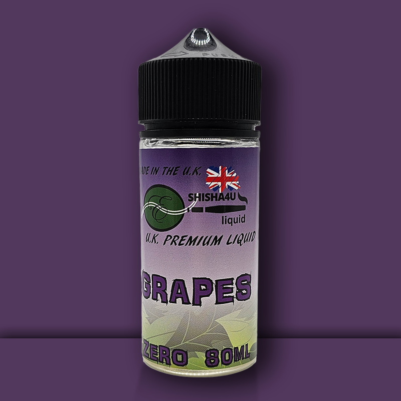 Eshisha4u UK Manufactured E-Liquid | 70/30 No Nicotine | 80ml | Grapes