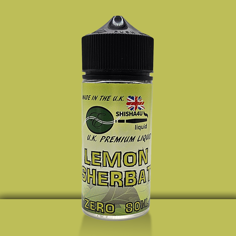 Eshisha4u UK Manufactured E-Liquid | 70/30 No Nicotine | 80ml | Lemon Sherbat