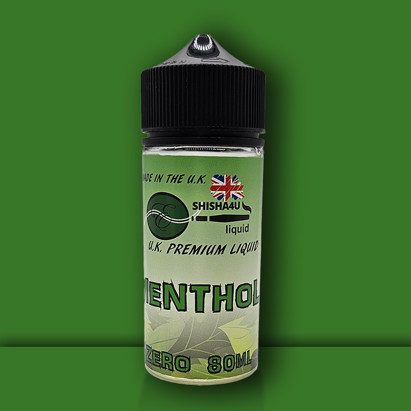 Eshisha4u UK Manufactured E-Liquid | 70/30 No Nicotine | 80ml | Menthol