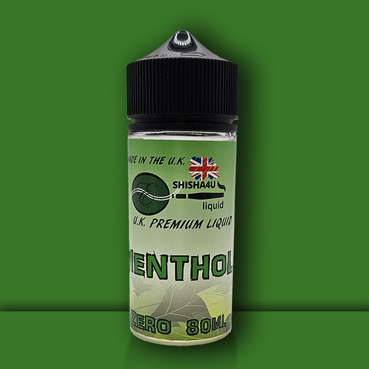 Eshisha4u UK Manufactured E-Liquid | 70/30 No Nicotine | 80ml | Menthol