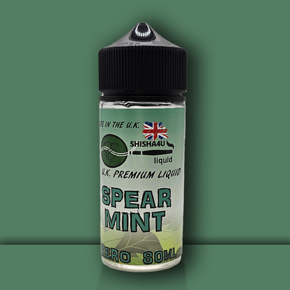 Eshisha4u UK Manufactured E-Liquid | 70/30 No Nicotine | 80ml | Spearmint